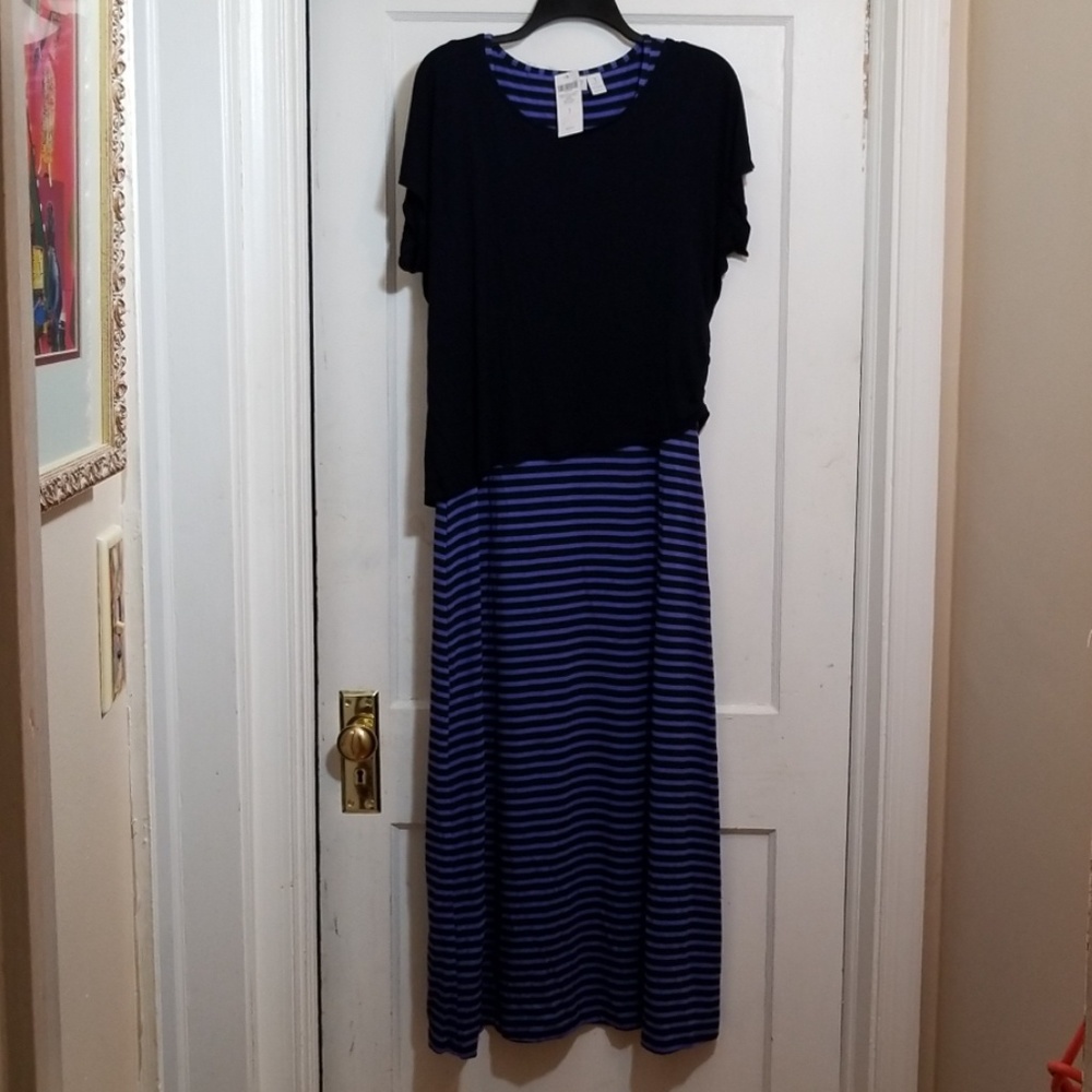 NWT Chico's 2pc Maxi Dress Sz 1